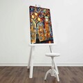 Tablou decorativ, FAMOUSART-074, 100% SUEDE CANVAS / Size: 45 x 70 cm / Frame: 100% Wooden (Thickness: 3 cm), Multicolor