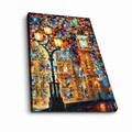Tablou decorativ, FAMOUSART-074, 100% SUEDE CANVAS / Size: 45 x 70 cm / Frame: 100% Wooden (Thickness: 3 cm), Multicolor