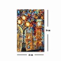 Tablou decorativ, FAMOUSART-074, 100% SUEDE CANVAS / Size: 45 x 70 cm / Frame: 100% Wooden (Thickness: 3 cm), Multicolor