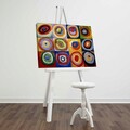 Tablou decorativ, FAMOUSART-075, 100% SUEDE CANVAS / Size: 45 x 70 cm / Frame: 100% Wooden (Thickness: 3 cm), Multicolor