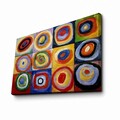 Tablou decorativ, FAMOUSART-075, 100% SUEDE CANVAS / Size: 45 x 70 cm / Frame: 100% Wooden (Thickness: 3 cm), Multicolor