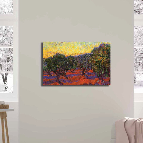 Tablou decorativ, FAMOUSART-08, 100% SUEDE CANVAS / Size: 45 x 70 cm / Frame: 100% Wooden (Thickness: 3 cm), Multicolor