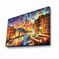 Tablou decorativ, FAMOUSART-081, 100% SUEDE CANVAS / Size: 45 x 70 cm / Frame: 100% Wooden (Thickness: 3 cm), Multicolor