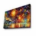 Tablou decorativ, FAMOUSART-082, 100% SUEDE CANVAS / Size: 45 x 70 cm / Frame: 100% Wooden (Thickness: 3 cm), Multicolor