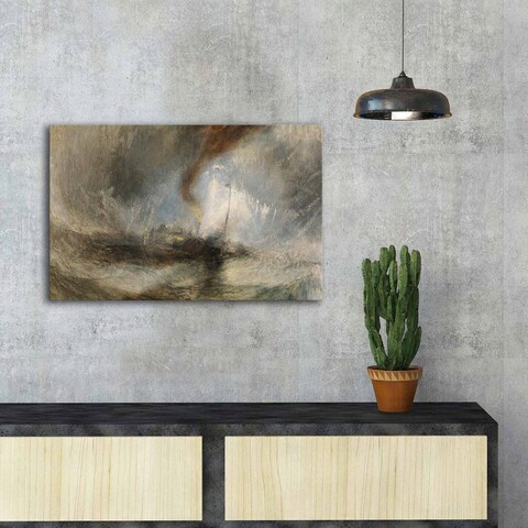 Tablou decorativ, FAMOUSART-083, 100% SUEDE CANVAS / Size: 45 x 70 cm / Frame: 100% Wooden (Thickness: 3 cm), Multicolor