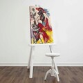 Tablou decorativ, FAMOUSART-085, 100% SUEDE CANVAS / Size: 45 x 70 cm / Frame: 100% Wooden (Thickness: 3 cm), Multicolor