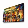 Tablou decorativ, FAMOUSART-086, 100% SUEDE CANVAS / Size: 45 x 70 cm / Frame: 100% Wooden (Thickness: 3 cm), Multicolor