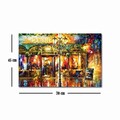 Tablou decorativ, FAMOUSART-086, 100% SUEDE CANVAS / Size: 45 x 70 cm / Frame: 100% Wooden (Thickness: 3 cm), Multicolor