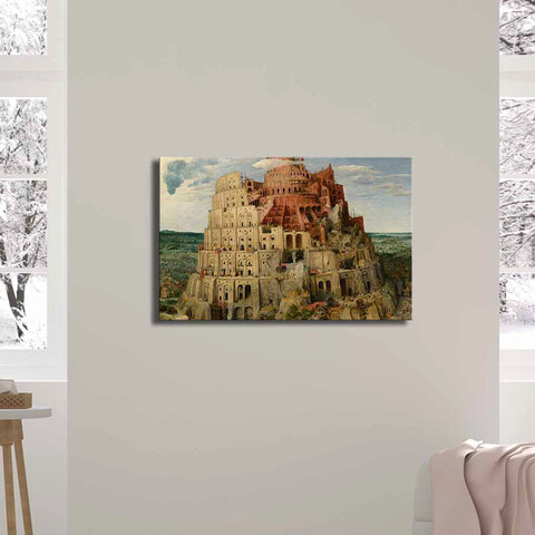 Tablou decorativ, FAMOUSART-09, 100% SUEDE CANVAS / Size: 45 x 70 cm / Frame: 100% Wooden (Thickness: 3 cm), Multicolor