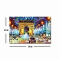 Tablou decorativ, FAMOUSART-090, 100% SUEDE CANVAS / Size: 45 x 70 cm / Frame: 100% Wooden (Thickness: 3 cm), Multicolor