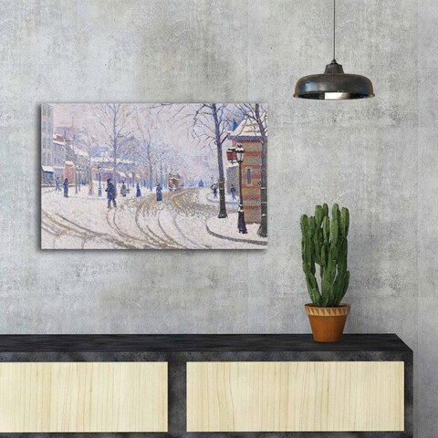 Tablou decorativ, FAMOUSART-093, 100% SUEDE CANVAS / Size: 45 x 70 cm / Frame: 100% Wooden (Thickness: 3 cm), Multicolor