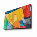 Tablou decorativ, FAMOUSART-095, Dimensiune: 45 x 70 cm, Multicolor