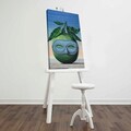 Tablou decorativ, FAMOUSART-098, 100% SUEDE CANVAS / Size: 45 x 70 cm / Frame: 100% Wooden (Thickness: 3 cm), Multicolor