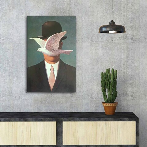 Tablou decorativ, FAMOUSART-099, 100% SUEDE CANVAS / Size: 45 x 70 cm / Frame: 100% Wooden (Thickness: 3 cm), Multicolor