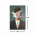 Tablou decorativ, FAMOUSART-099, 100% SUEDE CANVAS / Size: 45 x 70 cm / Frame: 100% Wooden (Thickness: 3 cm), Multicolor