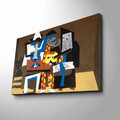 Tablou decorativ, FAMOUSART-10, 100% SUEDE CANVAS / Size: 45 x 70 cm / Frame: 100% Wooden (Thickness: 3 cm), Multicolor
