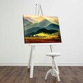 Tablou decorativ, FAMOUSART-100, 100% SUEDE CANVAS / Size: 45 x 70 cm / Frame: 100% Wooden (Thickness: 3 cm), Multicolor