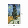 Tablou decorativ, FAMOUSART-101, 100% SUEDE CANVAS / Size: 45 x 70 cm / Frame: 100% Wooden (Thickness: 3 cm), Multicolor