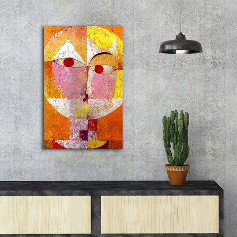 Tablou decorativ, FAMOUSART-103, 100% SUEDE CANVAS / Size: 45 x 70 cm / Frame: 100% Wooden (Thickness: 3 cm), Multicolor