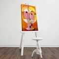 Tablou decorativ, FAMOUSART-103, 100% SUEDE CANVAS / Size: 45 x 70 cm / Frame: 100% Wooden (Thickness: 3 cm), Multicolor