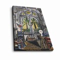 Tablou decorativ, FAMOUSART-106, 100% SUEDE CANVAS / Size: 45 x 70 cm / Frame: 100% Wooden (Thickness: 3 cm), Multicolor