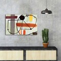 Tablou decorativ, FAMOUSART-109, 100% SUEDE CANVAS / Size: 45 x 70 cm / Frame: 100% Wooden (Thickness: 3 cm), Multicolor