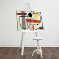 Tablou decorativ, FAMOUSART-109, 100% SUEDE CANVAS / Size: 45 x 70 cm / Frame: 100% Wooden (Thickness: 3 cm), Multicolor