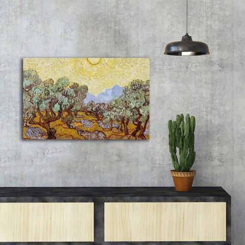 Tablou decorativ, FAMOUSART-115, 100% SUEDE CANVAS / Size: 45 x 70 cm / Frame: 100% Wooden (Thickness: 3 cm), Multicolor
