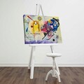 Tablou decorativ, FAMOUSART-117, 100% SUEDE CANVAS / Size: 45 x 70 cm / Frame: 100% Wooden (Thickness: 3 cm), Multicolor