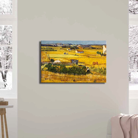 Tablou decorativ, FAMOUSART-12, 100% SUEDE CANVAS / Size: 45 x 70 cm / Frame: 100% Wooden (Thickness: 3 cm), Multicolor