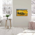 Tablou decorativ, FAMOUSART-12, 100% SUEDE CANVAS / Size: 45 x 70 cm / Frame: 100% Wooden (Thickness: 3 cm), Multicolor
