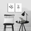 Tablou decorativ, 2P3040CIZC-04, 100% SUEDE CANVAS / Size: 28 x 38 cm (2 Pieces) / Total Size: 58 x 38 cm / Frame: 100% Wooden (Thickness: 2,8 cm), Multicolor