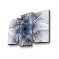 Tablou decorativ, 3PATK-105, 100% SUEDE CANVAS / Size: 20 x 39 cm (2 Pieces) / 20 x 45 cm (1 Piece) / Total Size: 66 x 45 cm / Frame: 100% Wooden (Thickness: 3 cm), Multicolor