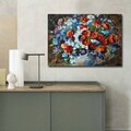 Tablou decorativ, 70100FAMOUSART-003, PÂNZĂ 100% PIELE ÎNTOARSĂ / Dimensiune: 70 x 100 cm / Rama: 100% Lemn (Grosime: 3 cm), Multicolor