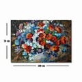 Tablou decorativ, 70100FAMOUSART-003, PÂNZĂ 100% PIELE ÎNTOARSĂ / Dimensiune: 70 x 100 cm / Rama: 100% Lemn (Grosime: 3 cm), Multicolor