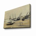 Tablou decorativ, 70100FAMOUSART-006, PÂNZĂ 100% PIELE ÎNTOARSĂ / Dimensiune: 70 x 100 cm / Rama: 100% Lemn (Grosime: 3 cm), Multicolor