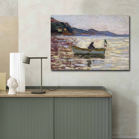 Tablou decorativ, 70100FAMOUSART-011, PÂNZĂ 100% PIELE ÎNTOARSĂ / Dimensiune: 70 x 100 cm / Rama: 100% Lemn (Grosime: 3 cm), Multicolor