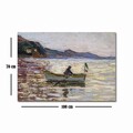 Tablou decorativ, 70100FAMOUSART-011, PÂNZĂ 100% PIELE ÎNTOARSĂ / Dimensiune: 70 x 100 cm / Rama: 100% Lemn (Grosime: 3 cm), Multicolor