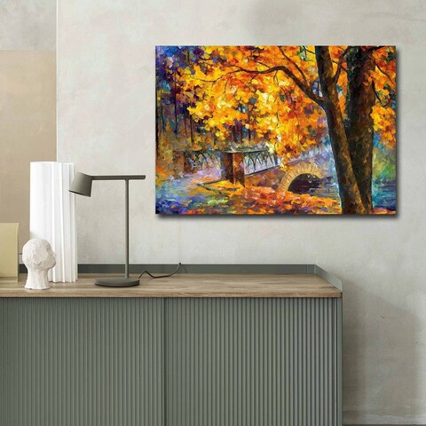 Tablou decorativ, 70100FAMOUSART-013, PÂNZĂ 100% PIELE ÎNTOARSĂ / Dimensiune: 70 x 100 cm / Rama: 100% Lemn (Grosime: 3 cm), Multicolor