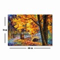 Tablou decorativ, 70100FAMOUSART-013, PÂNZĂ 100% PIELE ÎNTOARSĂ / Dimensiune: 70 x 100 cm / Rama: 100% Lemn (Grosime: 3 cm), Multicolor