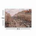 Tablou decorativ, 70100FAMOUSART-015, PÂNZĂ 100% PIELE ÎNTOARSĂ / Dimensiune: 70 x 100 cm / Rama: 100% Lemn (Grosime: 3 cm), Multicolor