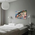 Tablou decorativ, 70100FAMOUSART-027, PÂNZĂ 100% PIELE ÎNTOARSĂ / Dimensiune: 70 x 100 cm / Rama: 100% Lemn (Grosime: 3 cm), Multicolor