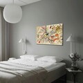 Tablou decorativ, 70100FAMOUSART-037, PÂNZĂ 100% PIELE ÎNTOARSĂ / Dimensiune: 70 x 100 cm / Rama: 100% Lemn (Grosime: 3 cm), Multicolor