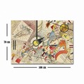 Tablou decorativ, 70100FAMOUSART-037, PÂNZĂ 100% PIELE ÎNTOARSĂ / Dimensiune: 70 x 100 cm / Rama: 100% Lemn (Grosime: 3 cm), Multicolor