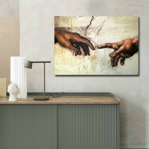 Tablou decorativ, 70100FAMOUSART-038, PÂNZĂ 100% PIELE ÎNTOARSĂ / Dimensiune: 70 x 100 cm / Rama: 100% Lemn (Grosime: 3 cm), Multicolor