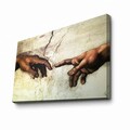 Tablou decorativ, 70100FAMOUSART-038, PÂNZĂ 100% PIELE ÎNTOARSĂ / Dimensiune: 70 x 100 cm / Rama: 100% Lemn (Grosime: 3 cm), Multicolor
