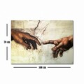Tablou decorativ, 70100FAMOUSART-038, PÂNZĂ 100% PIELE ÎNTOARSĂ / Dimensiune: 70 x 100 cm / Rama: 100% Lemn (Grosime: 3 cm), Multicolor