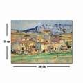 Tablou decorativ, 70100FAMOUSART-043, PÂNZĂ 100% PIELE ÎNTOARSĂ / Dimensiune: 70 x 100 cm / Rama: 100% Lemn (Grosime: 3 cm), Multicolor