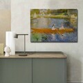 Tablou decorativ, 70100FAMOUSART-046, PÂNZĂ 100% PIELE ÎNTOARSĂ / Dimensiune: 70 x 100 cm / Rama: 100% Lemn (Grosime: 3 cm), Multicolor