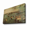 Tablou decorativ, 70100FAMOUSART-049, PÂNZĂ 100% PIELE ÎNTOARSĂ / Dimensiune: 70 x 100 cm / Rama: 100% Lemn (Grosime: 3 cm), Multicolor